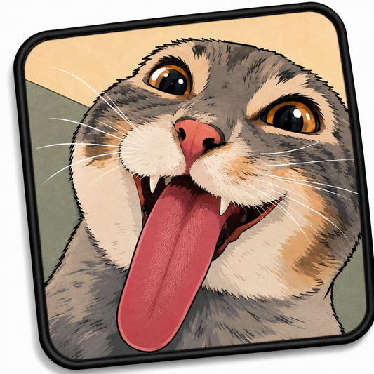 Funky cat mousepad