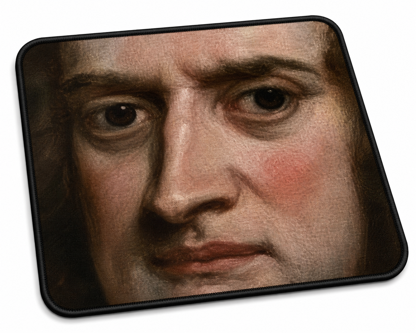 Funny newton face mousepad